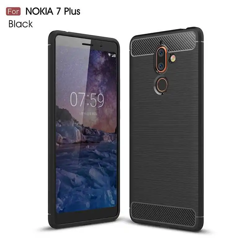 Mokoemi Fashion Shock Proof Soft Silicone 6.0&quotFor Nokia 7 Plus Case For Cell Phone Cover |