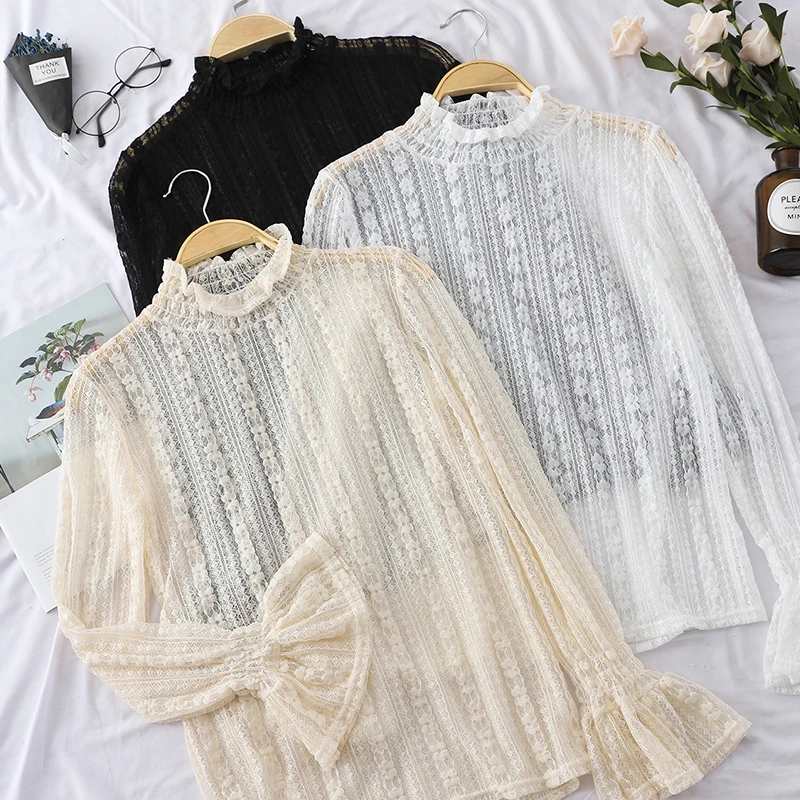 Новое поступление OL сетчатая кружевная с цветочным узором и ручкой