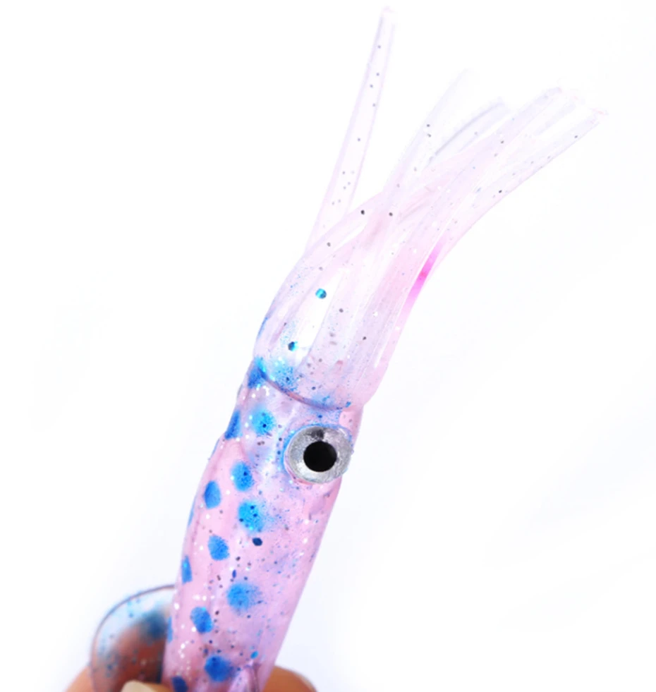 YINGTOUMAN 3 шт./лот ПВХ рыболовная приманка светящаяся Мягкая Осьминог 7/10 см г цвета