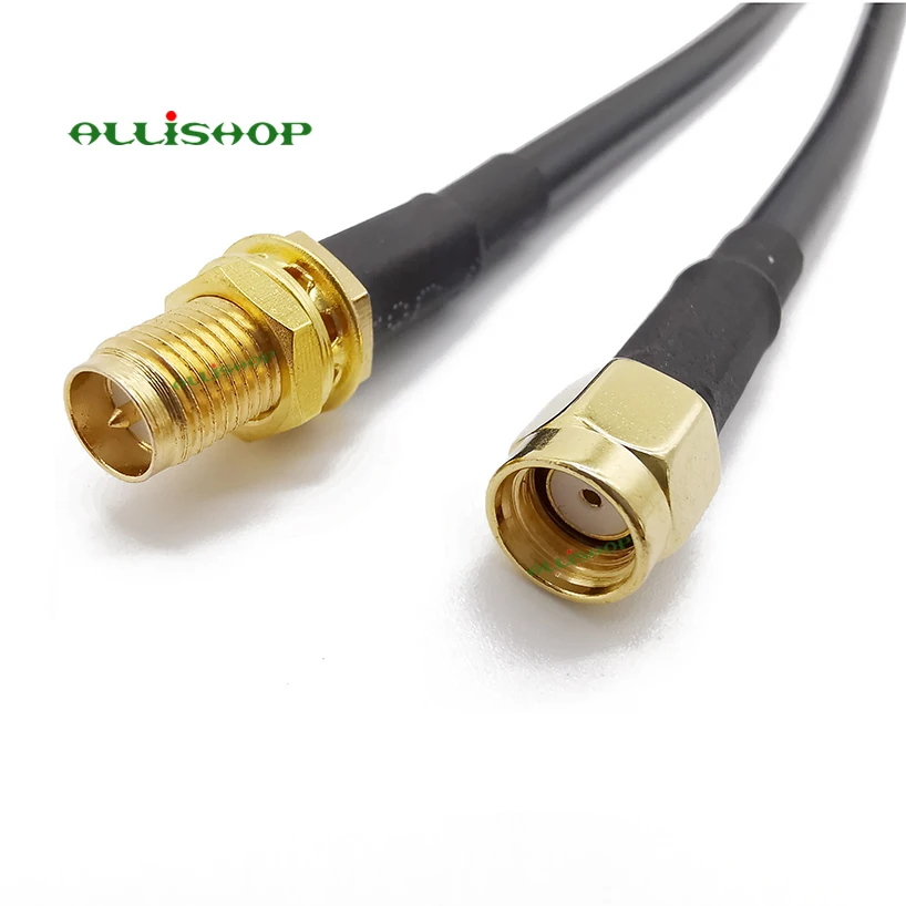 ALLISHOP Wi Fi кабель адаптер антенного кабеля с гнездовым на RP SMA Штекерный