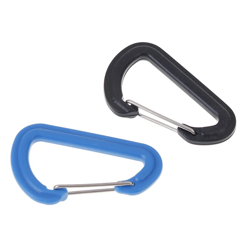 Пластиковый EDC брелок-зажим карабин для походов пряжка Сплит мини Пружинная