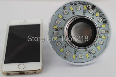 Беспроводная светодиодсветодиодный лампа E27 12 Вт с Bluetooth динамиком и пультом