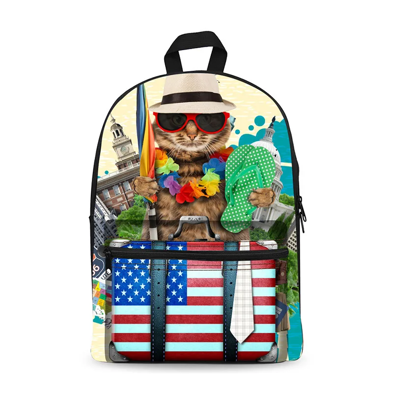 Anyfocus холст мальчик девочка рюкзак Детская сумка для мальчиков-подростков