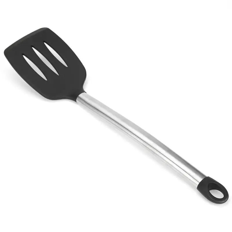 Многофункциональная ручка из нержавеющей стали силиконовый скребок для кухонной посуды дуршлаг антипригарная кухонная посуда для приготовления пищи посуда