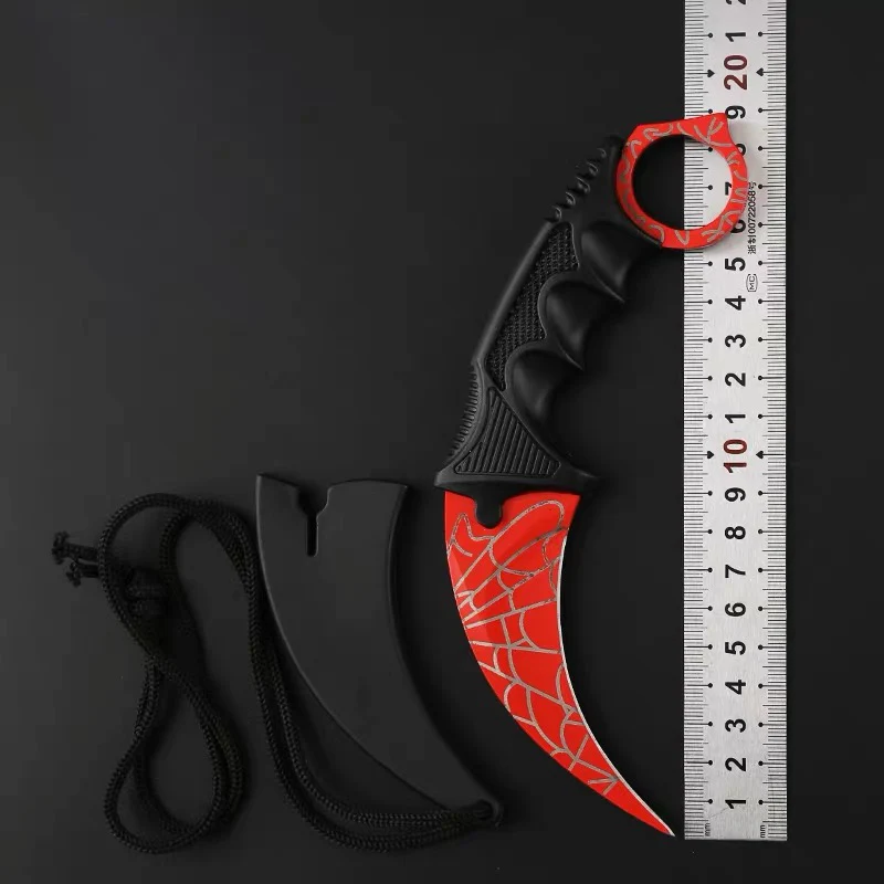 H CS GO, тактический коготь, нож Karambit, инструменты для кемпинга, охоты, выживания, EDC, ножи с фиксированным лезвием, с оболочкой - Цвет: H