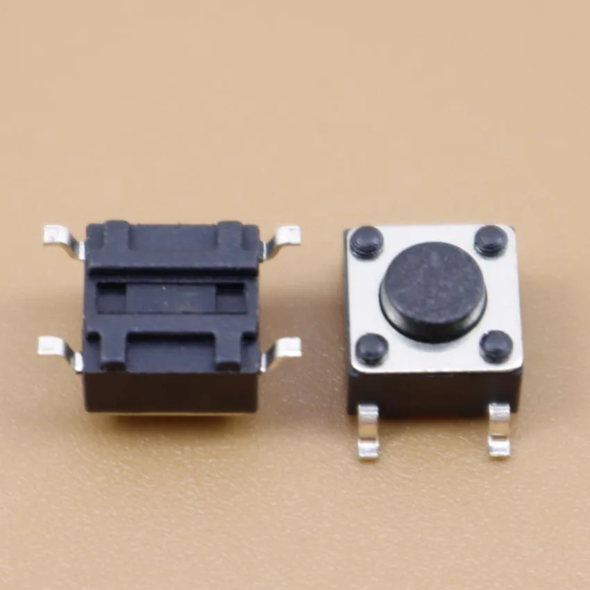 

YuXi Micro Switch Button SMD 4-pin 6x6x4.3H Tact Switch