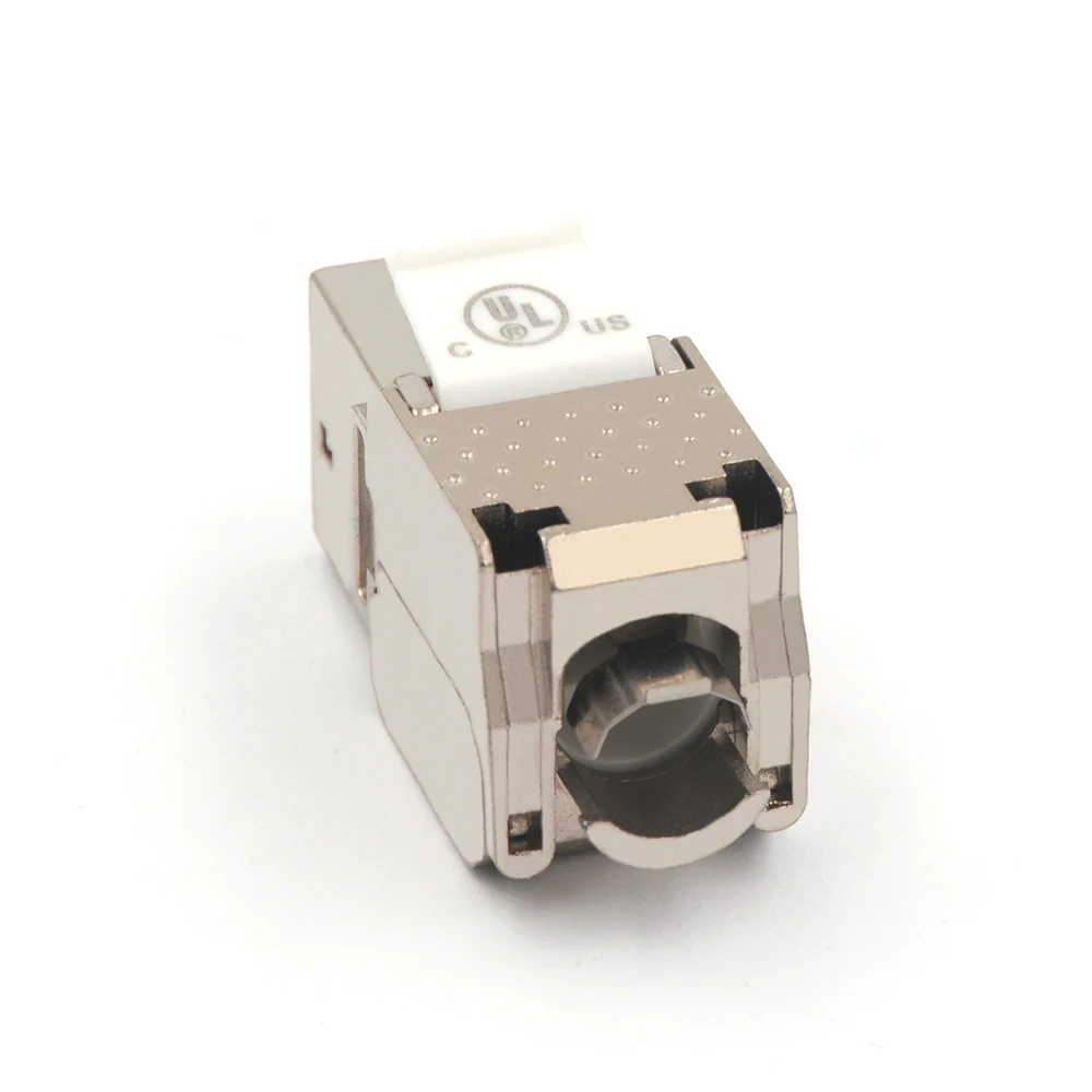 UL 3 шт. RJ45 Cat6 CAT.6 (класс Ea) 180 градусов экранированный металлический сети Keystone Jack для