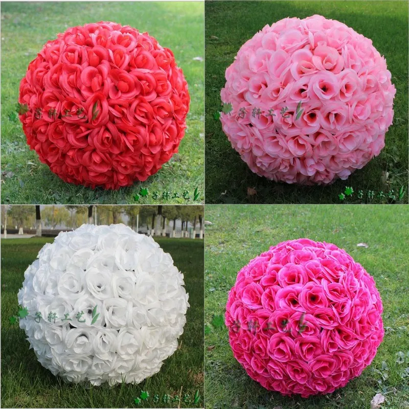 Горячая Распродажа подвесной шар 30 см/12 дюймов искусственная Роза раннее