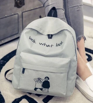Новая холщовая круглая квадратная сумка через плечо с принтом рюкзак|shoulder bag