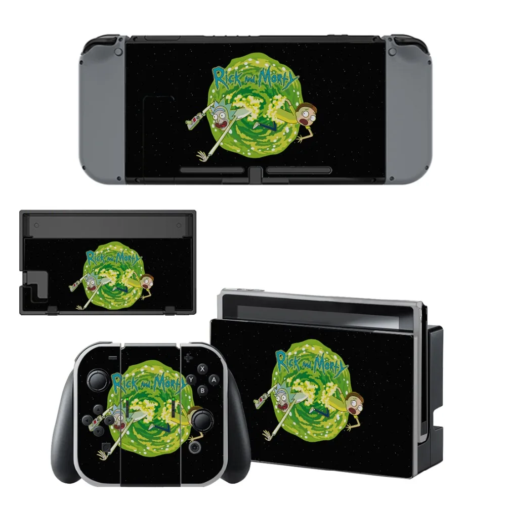 Виниловая наклейка Rick and Morty для виниловой наклейки doswitch для консоли Nintend Switch NS и контроллера Joy-Con