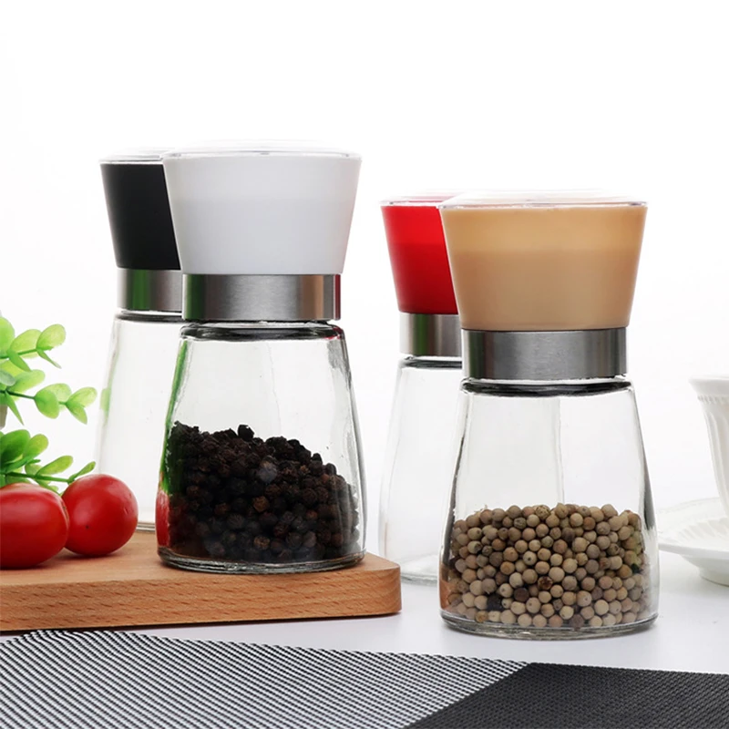 Ручная пластиковая мельница для соли и специй измельчитель перца приготовления