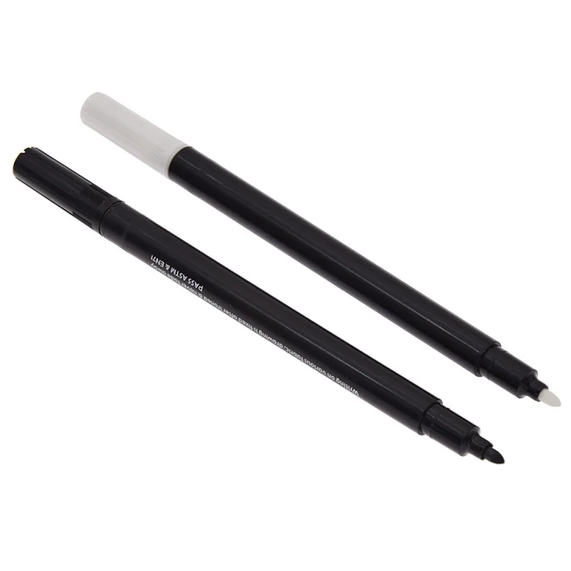 Фломастеры перманентные черно белые 2 шт./лот мм|Швейные инструменты и