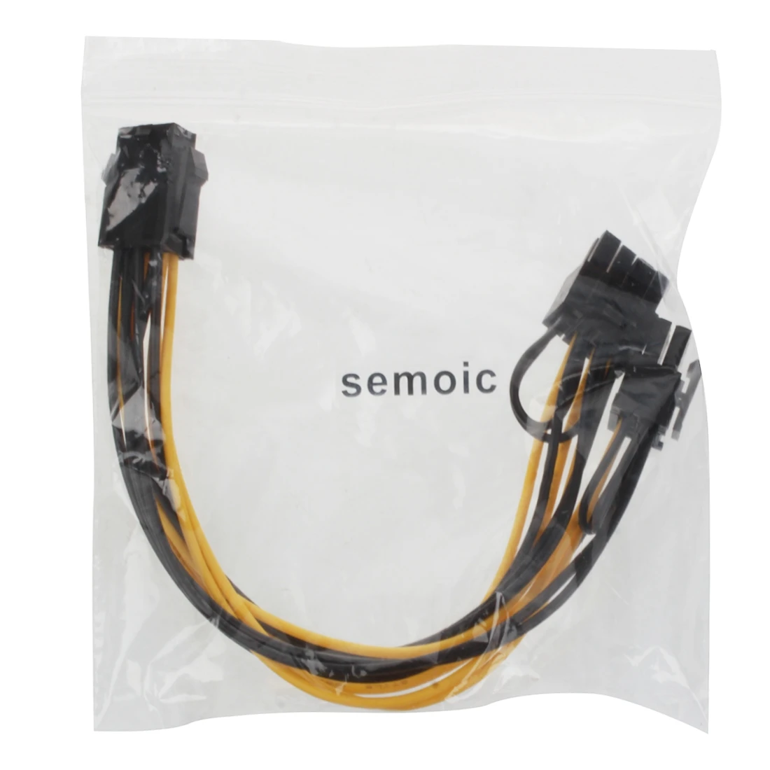 Кабель-переходник semoic Module 6Pin to Dual PCI-E PCIe 8Pin + (6+2Pin) Power Ribbon Cable Cord 20cm для блока питания Thermaltake Tt 650 W0163.