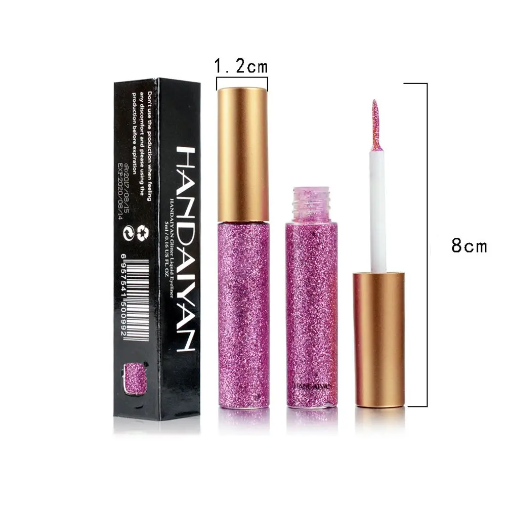 Новинка 10 цветов белые и золотые блестящие тени для век легкая в нанесении