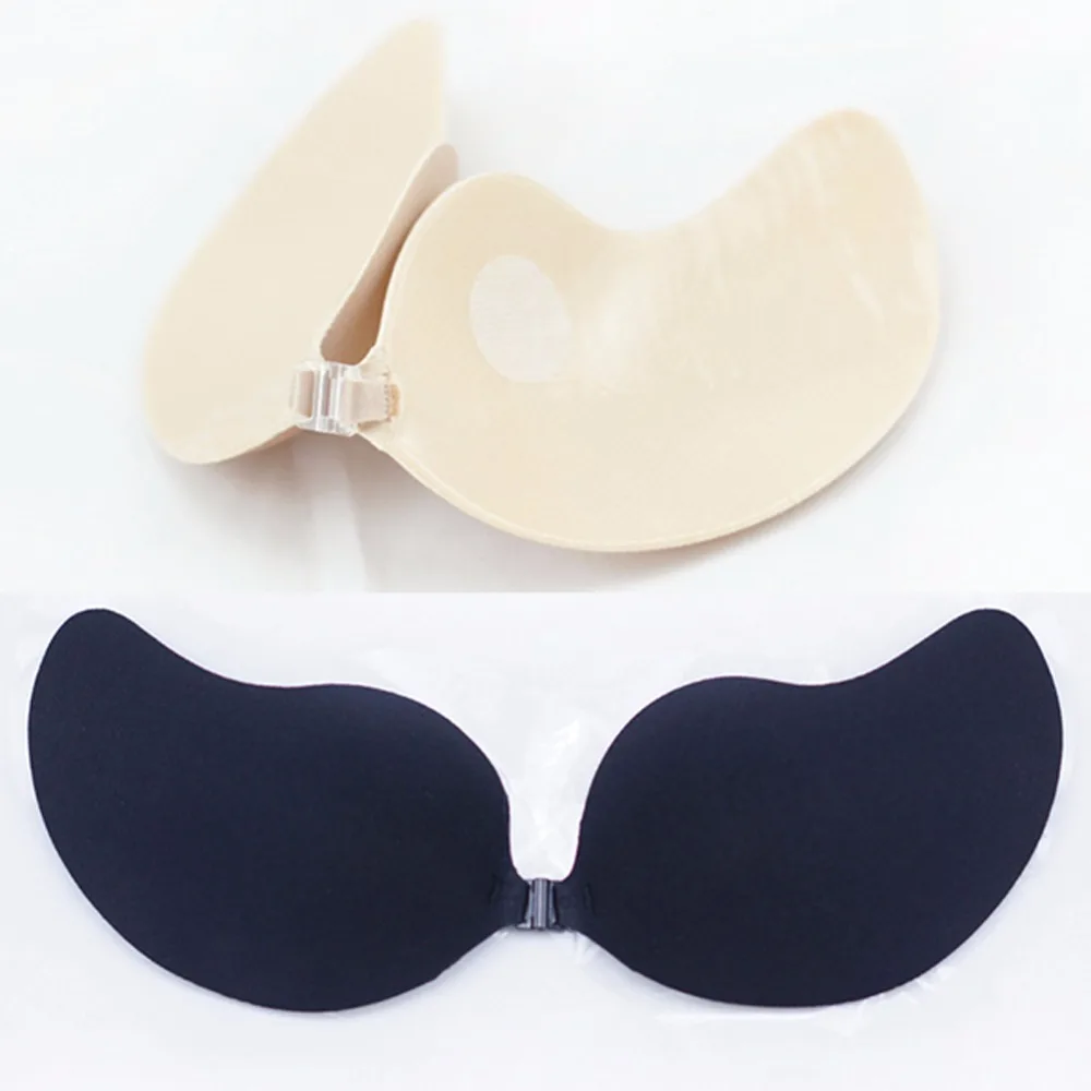 Женский бюстгальтер с пуш апом невидимый самоклеящийся силиконовый без бретелек