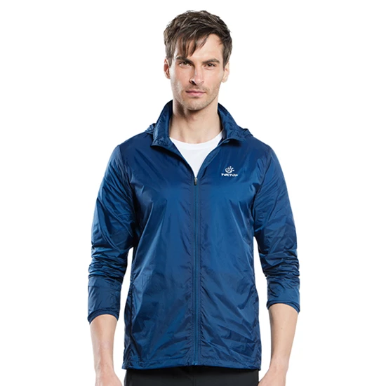 Men Dark Blue Tectop для улицы для мужчин и женщин, быстро сохнет, анти-УФ, водонепроницаемый, защита от ветра, дождь, ультралегкий, ультра-тонкий, кожа, куртка, Велоспорт, Джерси - Цвет: Men Dark Blue