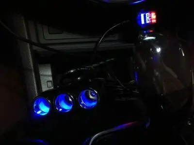 ACCNIC 3 в 1 USB автомобильный прикуриватель 120 Вт с сенсорным переключателем цифровой монитор напряжения для iPhone samsung Автомобильное зарядное устройство для мобильного телефона