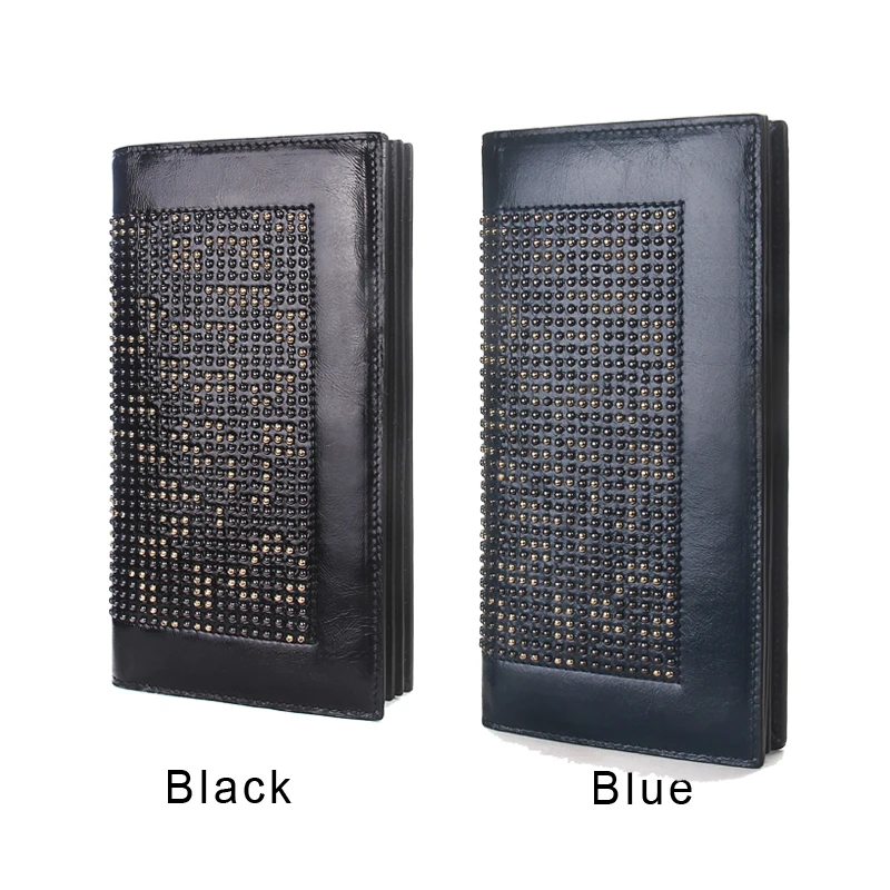 

Contact's Handmade Women Clutch Wallet 2021 Genuine Leather Wallet High Quality Brand Design Fashion Ladies Business Purse