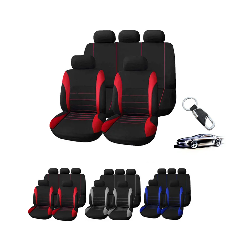 10 Pcs/Set Car Seat Covers Set for Auto with Steering Wheel+Belt Pad+Head Rests F-Best | Автомобили и мотоциклы