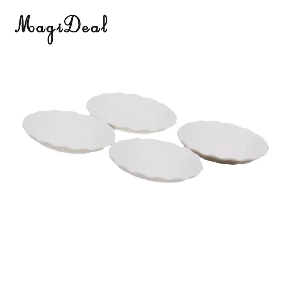 MagiDeal 4 шт./лот 1/12 весы кукольный домик миниатюрные белые круглые тарелки Посуда для еды, конфет для детей