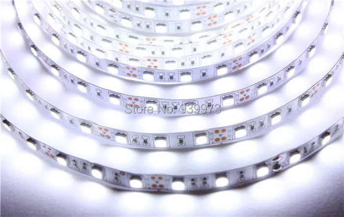 Гибкая светодиодная лента 5050 SMD 12 В 60 светодиодный одов/м 5 м 300 светодиодов белый