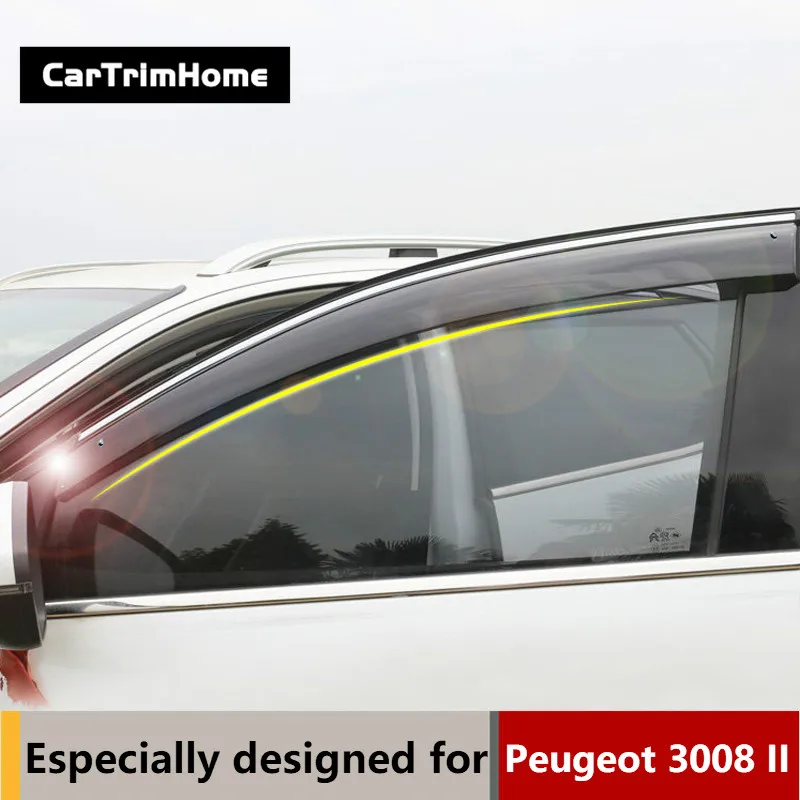 Аксессуары для peugeot 3008 II козырек вентиляционные Шторы окно Защита от солнца и дождя отражатель 4 шт