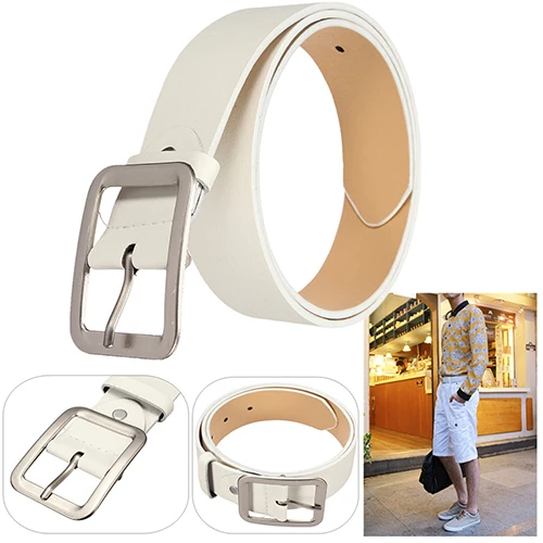 

Men Stylish Casual Waistband PU Leather Pin Buckle Waist Strap Business Belt
