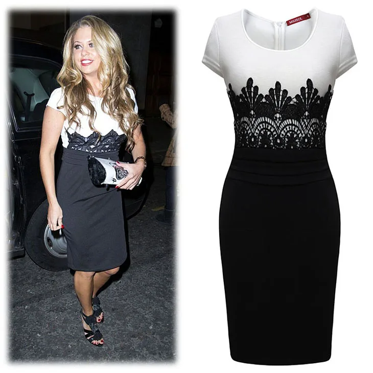 Популярное кружевное трикотажное эластичное платье для женщин сексуальное