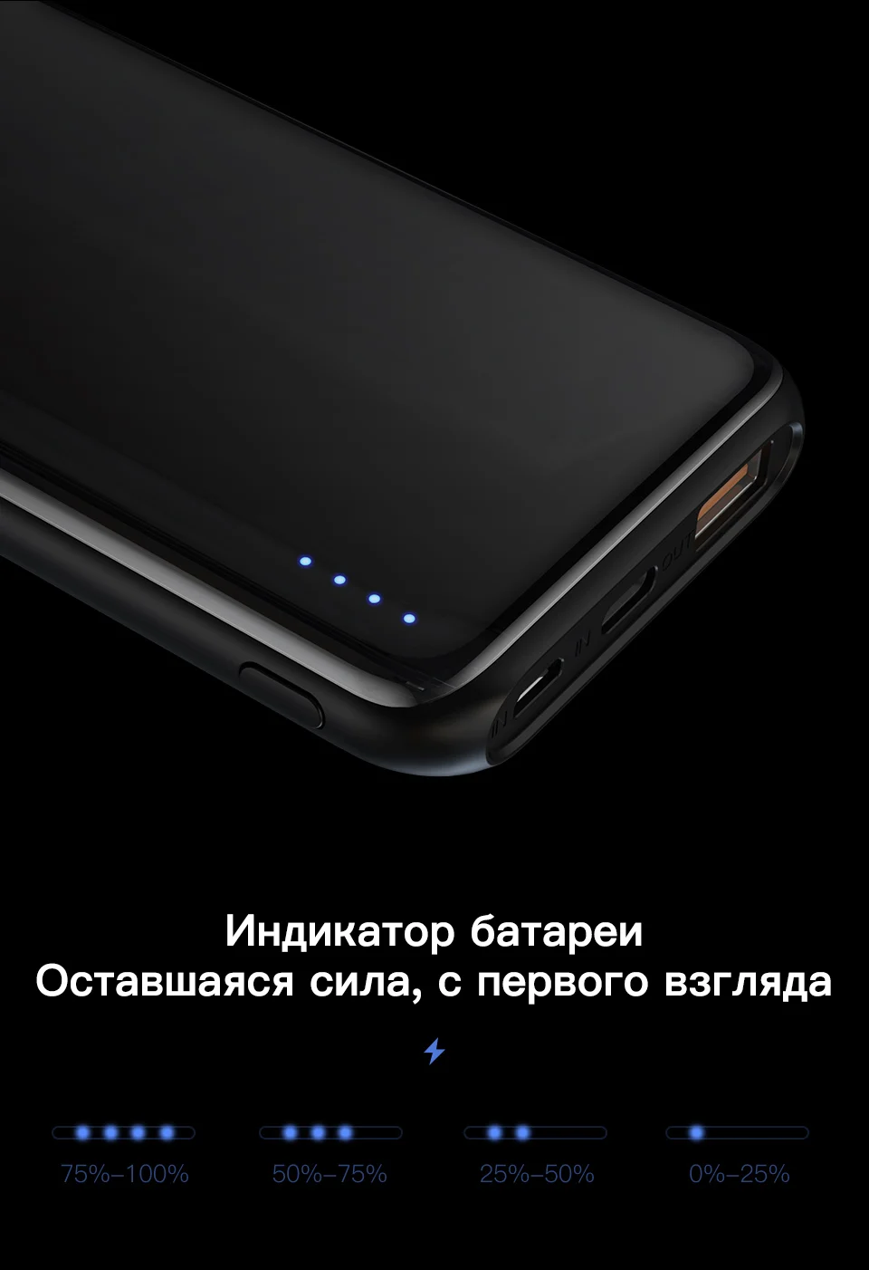 KUULAA 10000 мАч Быстрая зарядка 3,0 USB внешний аккумулятор для iPhone X XS Max Xiaomi Mi 9 8 повербанк внешний аккумулятор зарядное устройство для телефона QC3.0