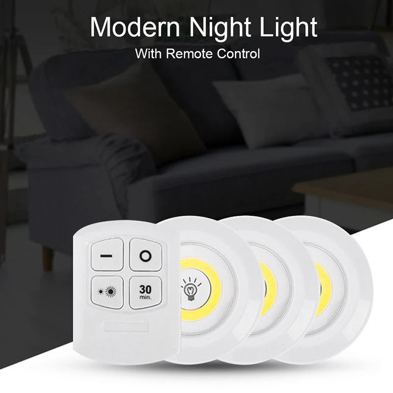 Новый COB светодиодный ночник Беспроводной пульт дистанционного управления