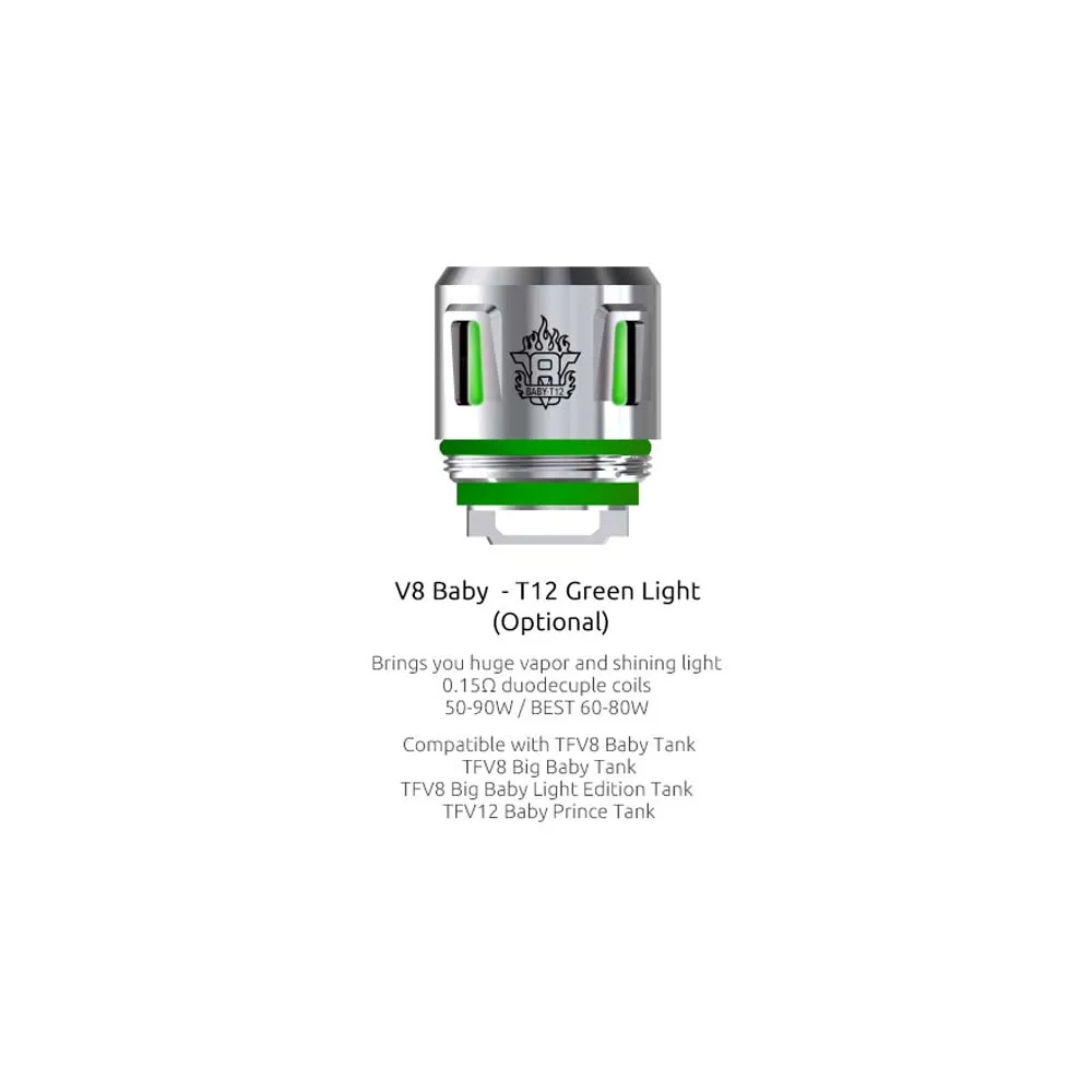 (RU Warehouse) SMOK TFV8 Baby Coil Head V8 T12 Red Light T8 T6 X4 Q2 M2 Mesh For X-PRIV Mag Kit TFV12 Prince Tank | Электроника