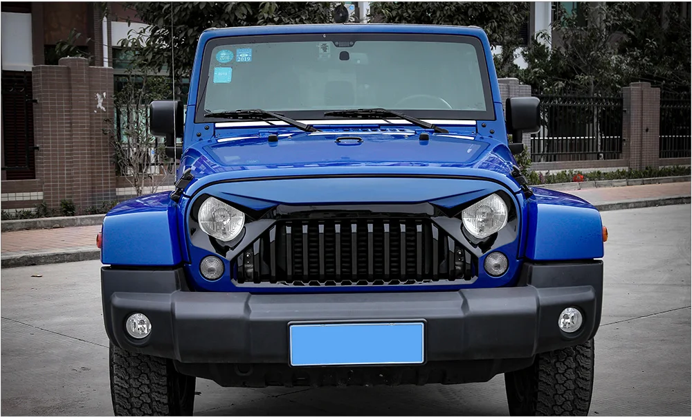 SHINEKA Гонки Грили черный белый красный синий решетка грили вставки для Jeep Wrangler JK 2007- автомобильные аксессуары