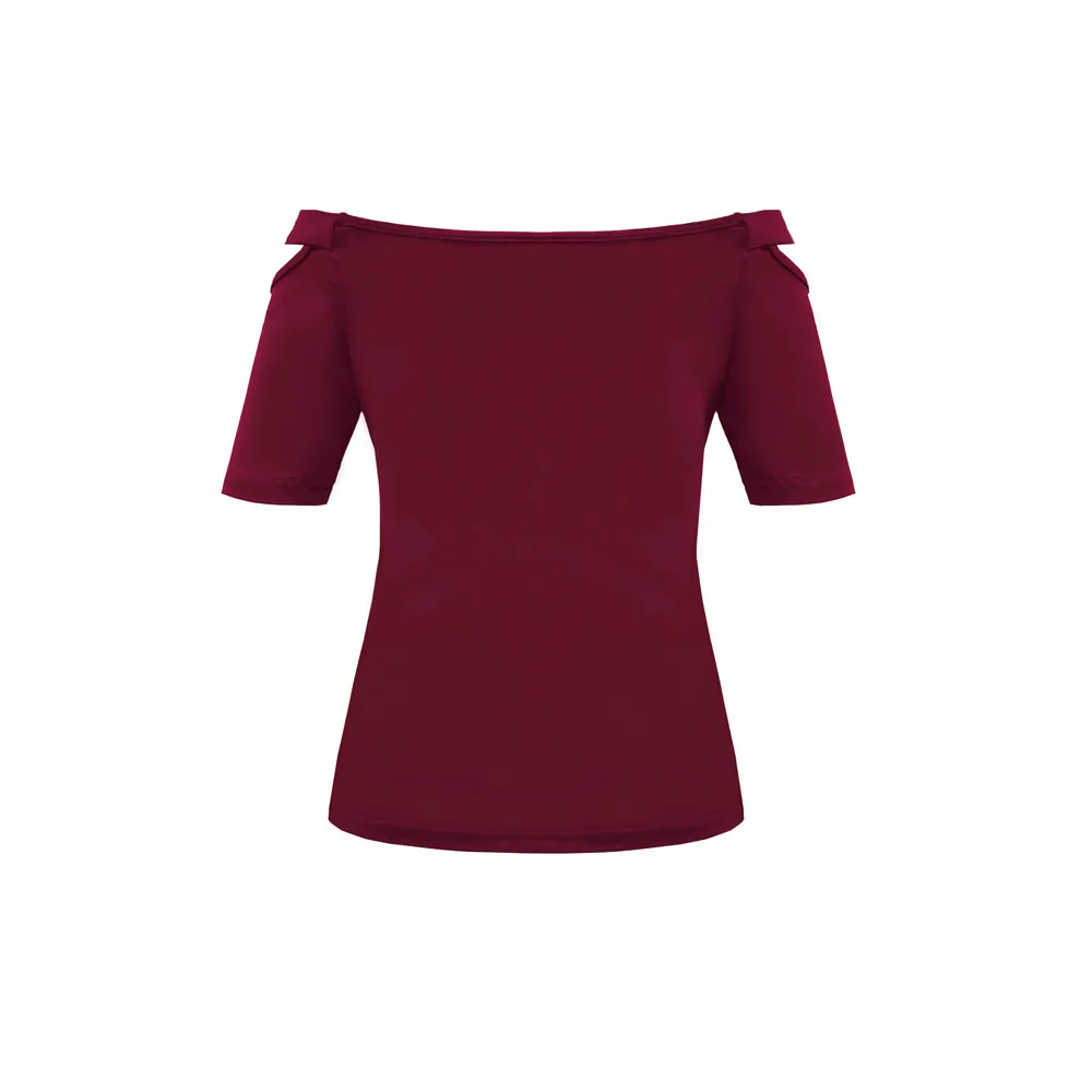 Женская Повседневная футболка с открытыми плечами коротким рукавом женская