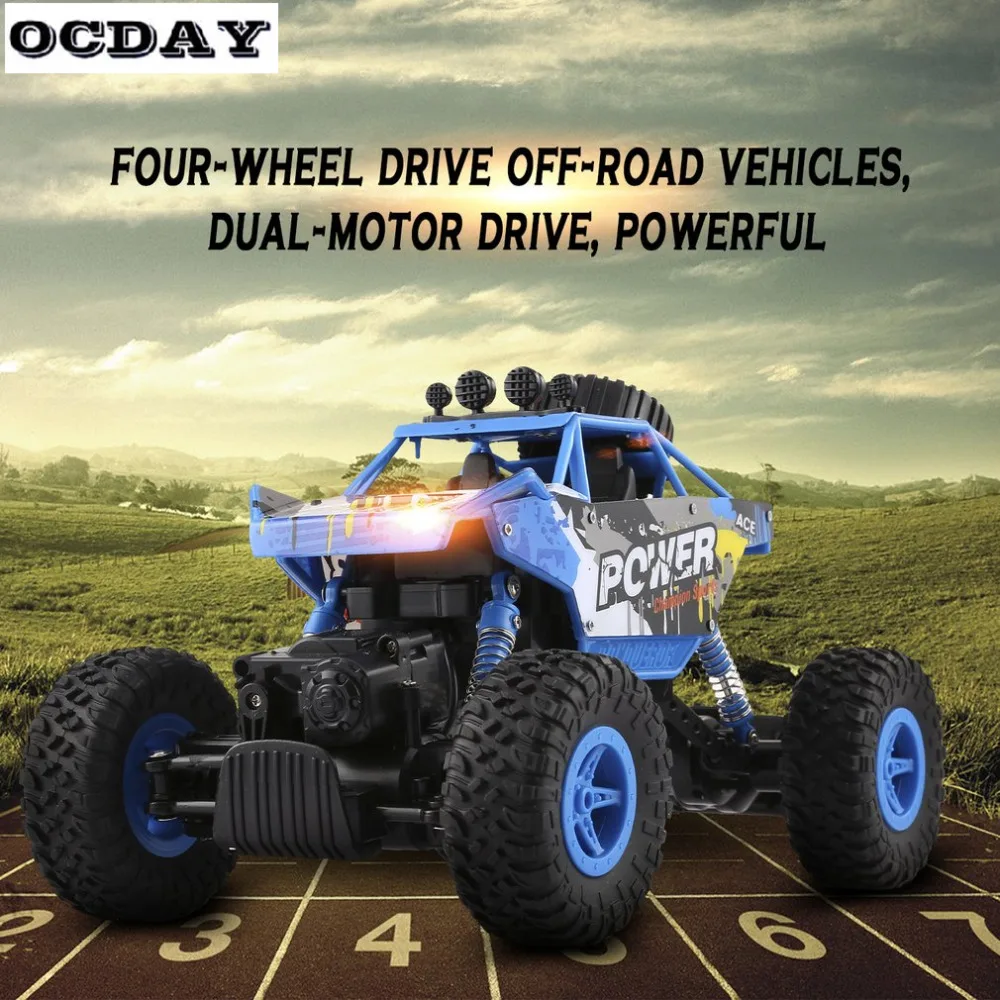 OCDAY Мальчики RC пульт дистанционного управления Автомобили 2 4 ГГц 4WD рок сканеры