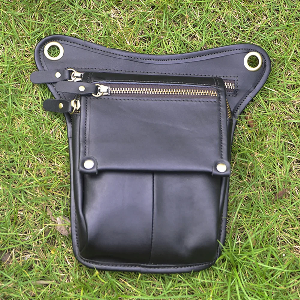 Для Мужчин Мотоциклист Хип бум нога Фанни плеча курьерские Сумки чехол Высокое