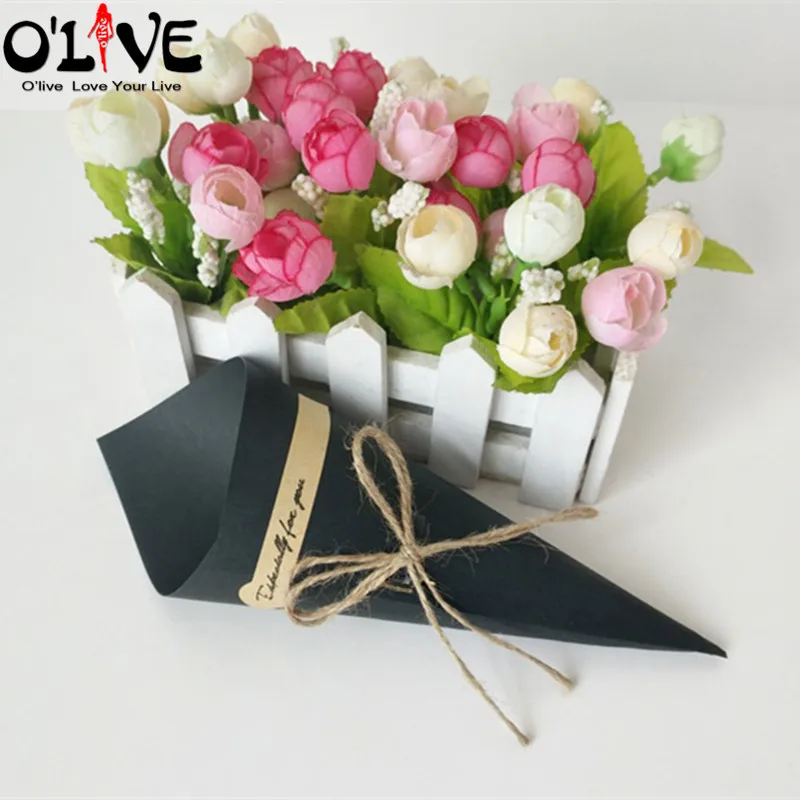 Декоративные букеты из крафт бумаги 15 х15 см|Подарочные сумки и упаковка| |