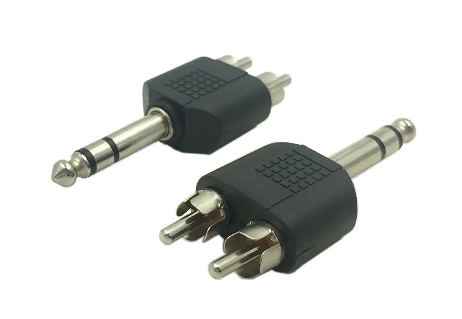 2RCA общественного 6 35 Мужской Аудио адаптер стерео 5 Двойной лотоса Гонг усилитель