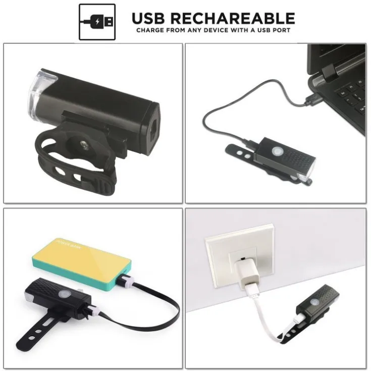 Велосипедная Передняя светильник USB Перезаряжаемые велосипед светодиодный головной светильник 300 люмен 3 режима велосипед светильник s светильник светодиодный вспышка светильник Фонари велосипедные аксессуары