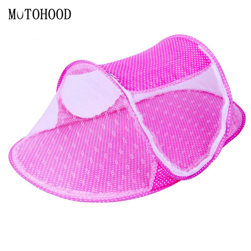 

MOTOHOOD 110*60*38CM Baby Bedding Crib Netting Folding Baby Mosquito Nets Bed Mattress Pillow Summer Foldable Netting