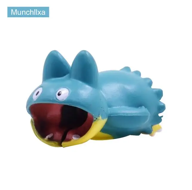 Munchllxa CHIPAL Симпатичные Аниме укуса провода моталки для iPhone 6 6S 7 8 Plus X XS XR USB кабель протектор Организатор Chompers мультфильм животных укусов - Цвет: Munchllxa