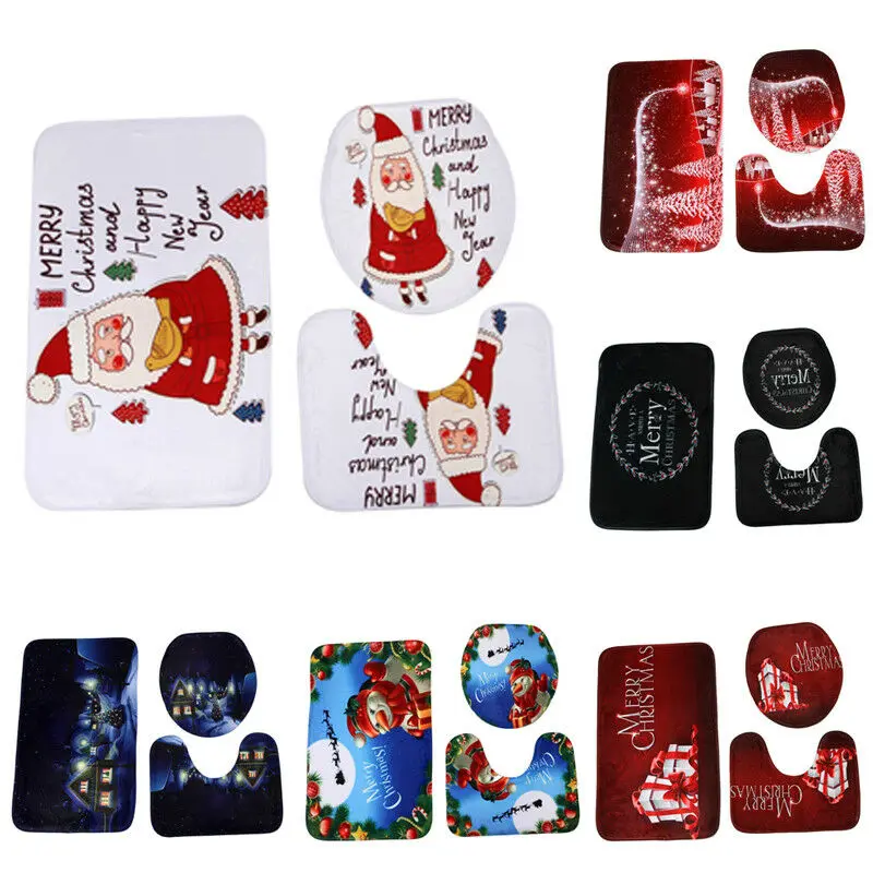 Чехол для унитаза коврик набор ковриков ванной 3 шт. новинка дизайн кошки