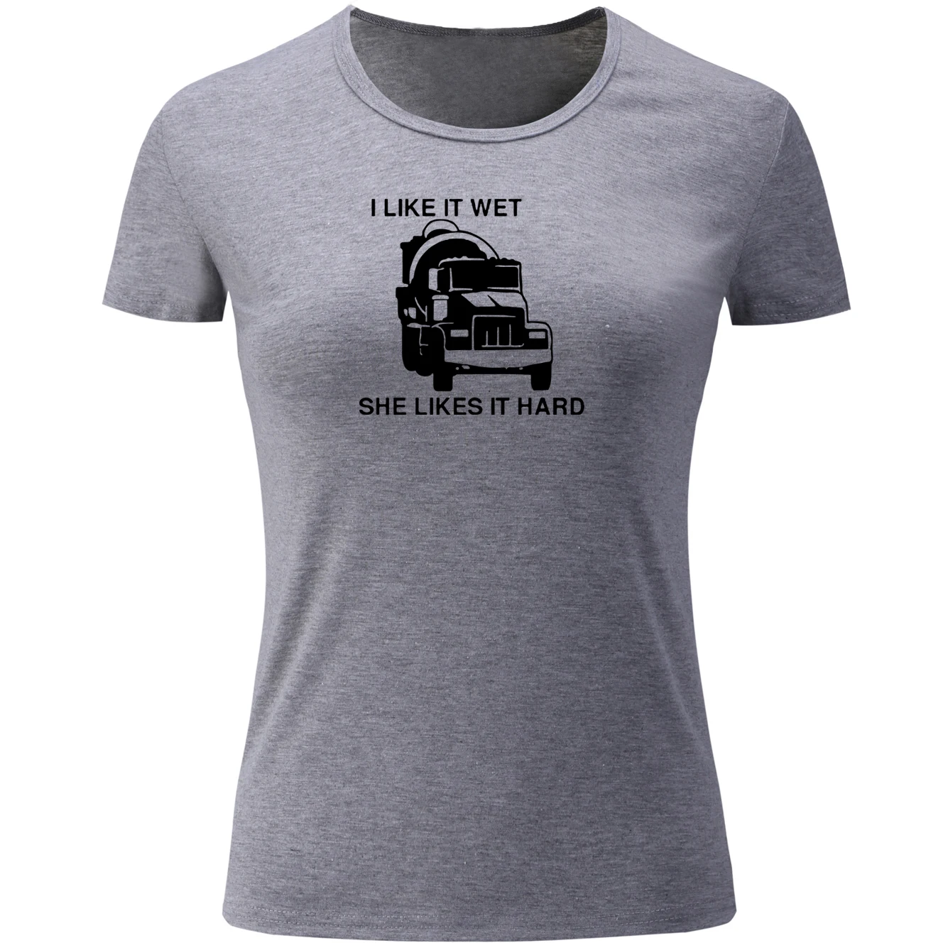 Женская футболка с коротким рукавом iDzn принтом в виде грузовика | одежда