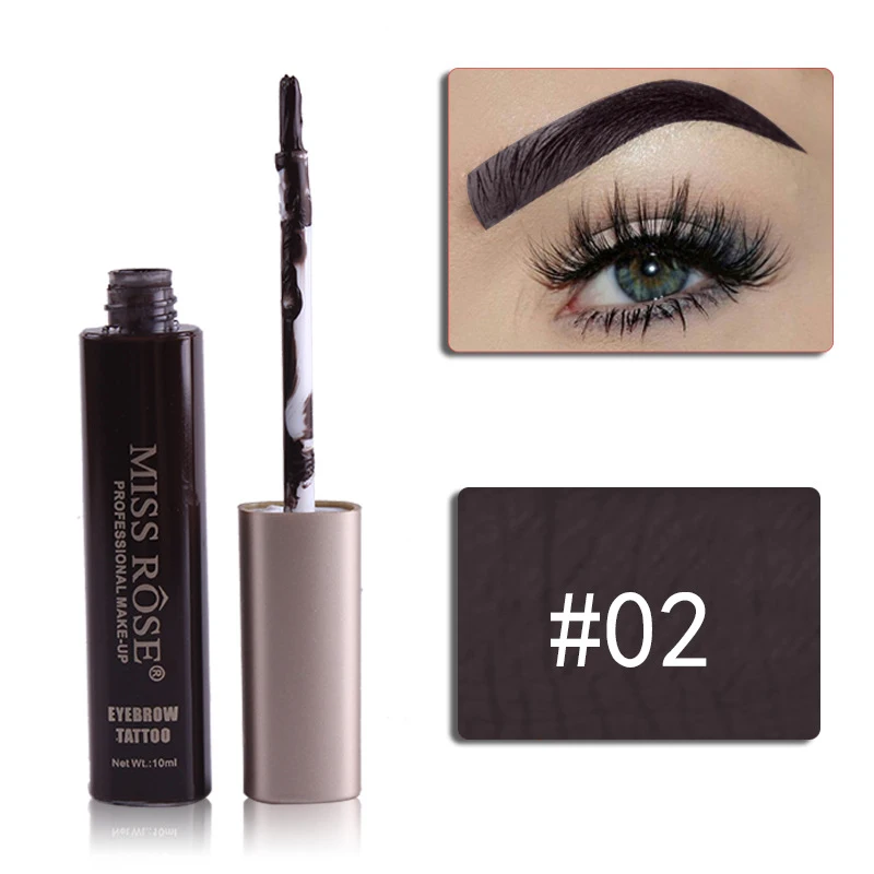 2 pcsMake Up Cosmetics 02 EyeMakeup red wine Peel Off Eye Набор для перманенного макияжа бровей оттенок