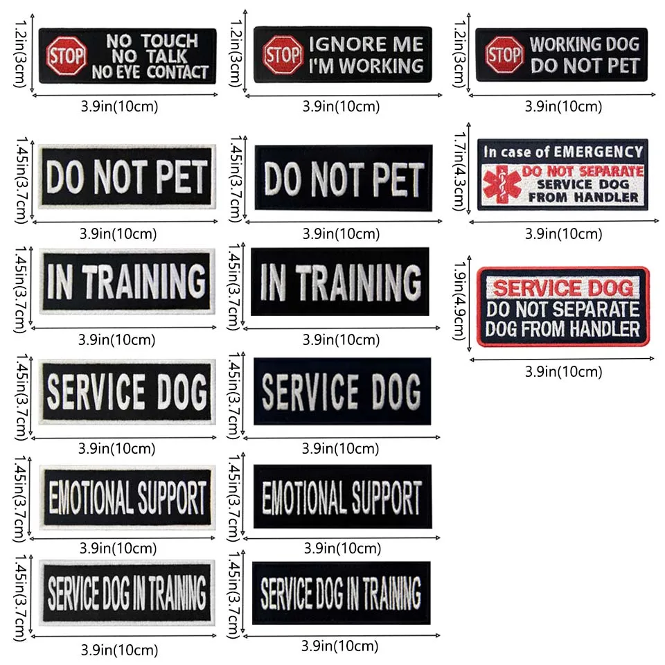 Нашивки Embird вышитые нашивки армейские сервисные патчи для собак ручной работы 3D