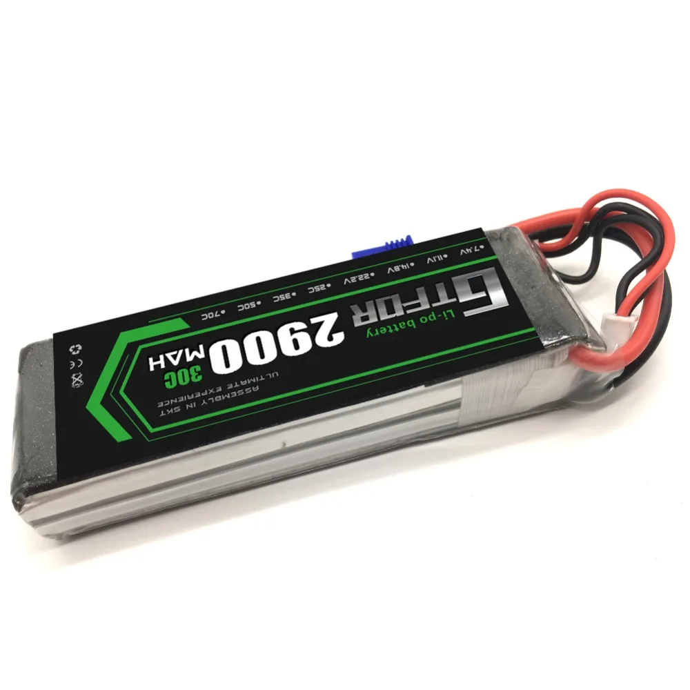 GTFDR 7,4 V 2S 2900mah 30C ec2 разъем для lipo hubsan h501s Hubsan X4 запасные части для замены аккумуляторной батареи