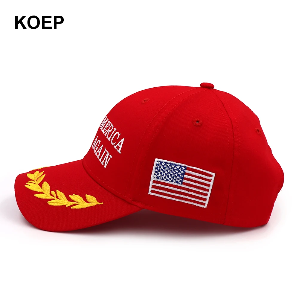 Donald Trump 2020 Cap USA Flag Baseball Caps Make America Great Again Snapback President Hat Embroidery Wholesale | Аксессуары для