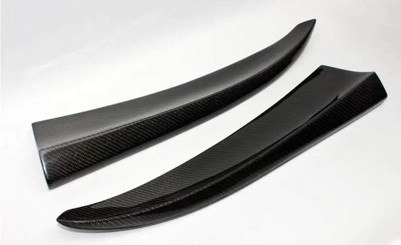 2 шт./компл. углеродного волокна заднего сплиттер на бампер спойлер сбоку фартуки
