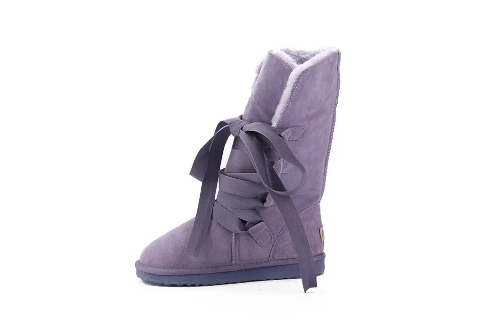 HABUCKN/зимние сапоги высокого качества женские зимние сапоги женские модные классические зимние сапоги из натуральной кожи в австралийском стиле