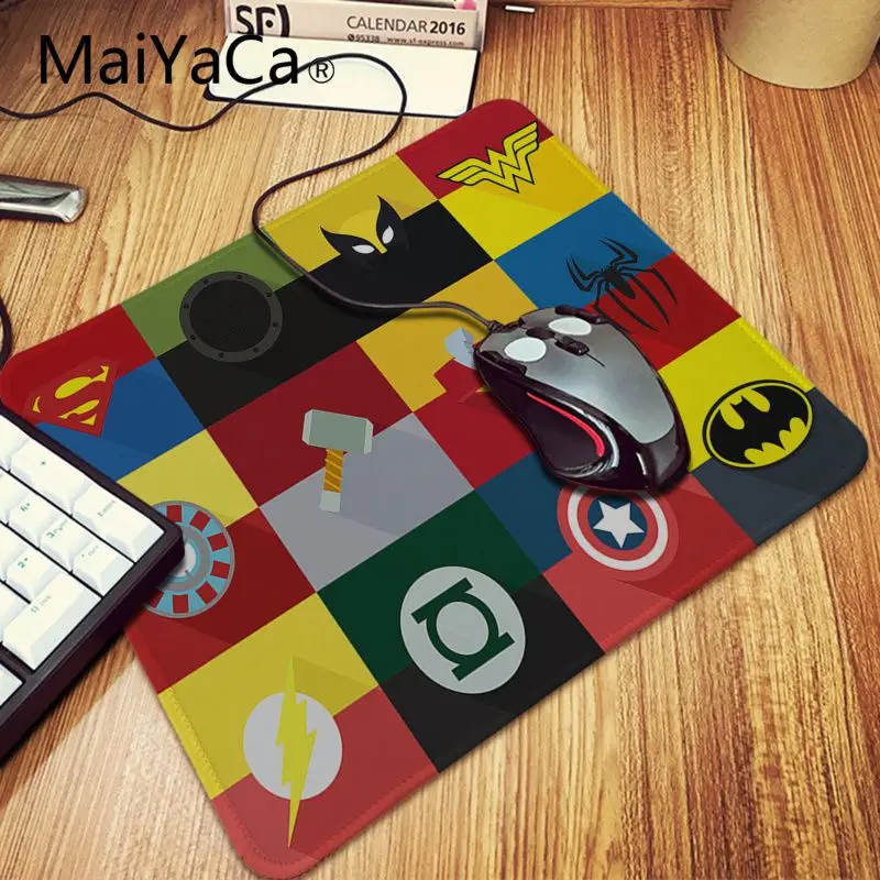 Maiyaca Высокое качество Marvel Comics резиновый коврик для мышки игровой ноутбук ПК компьютерный игровой коврик большой коврик для мыши геймер Коврик для мыши - Цвет: Lock Edge 20x25cm
