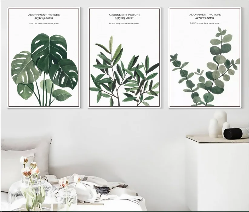 3 шт. Декоративная Настенная картина без рамки |